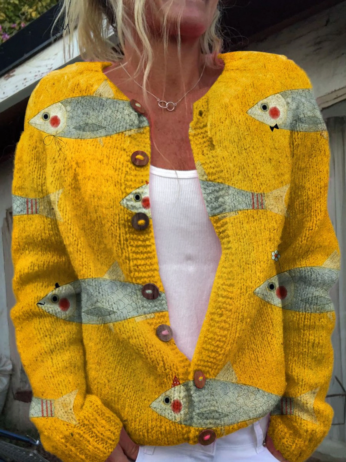 Daphne | Vintage Knit Cardigan Sweater