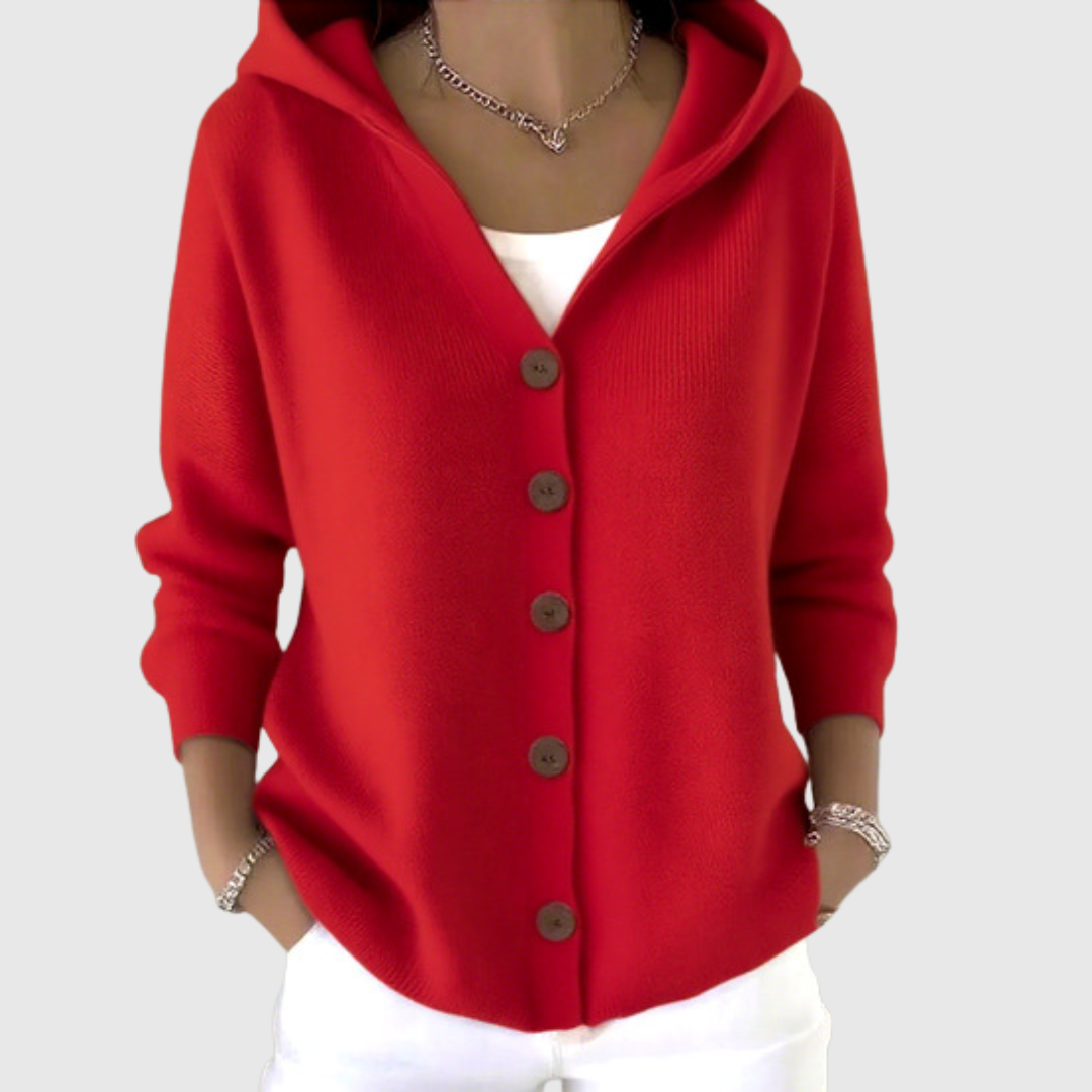 Calloway | Hooded Button-Front Cardigan
