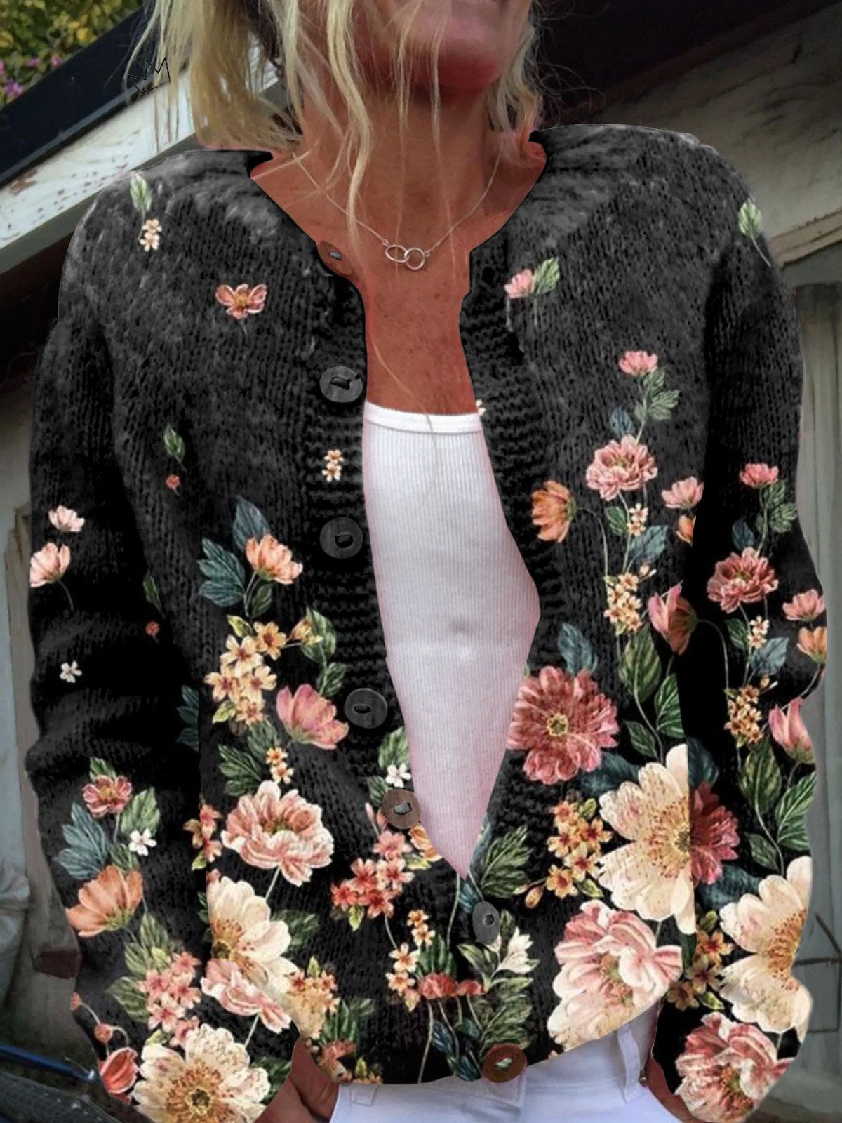 Dawnflora | Vintage Floral Cardigan