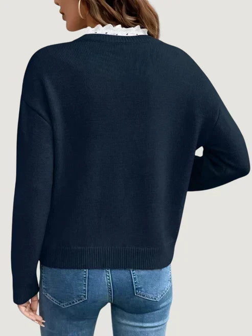 ANASTELLE | LAYERED-LOOK SWEATER
