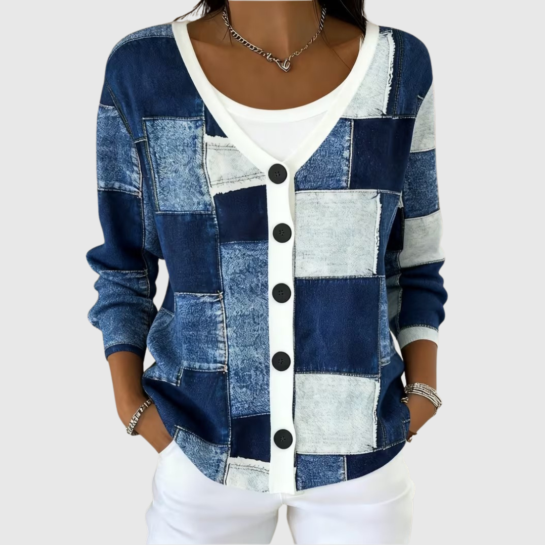 Daysie | Artistic Patchwork Cardigan