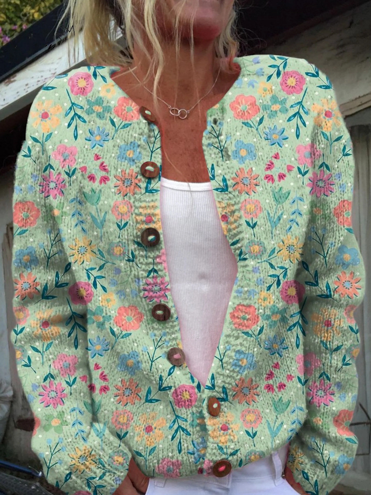 Bianca | Vintage Floral Cardigan