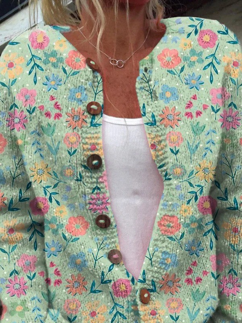 Bianca | Vintage Floral Cardigan