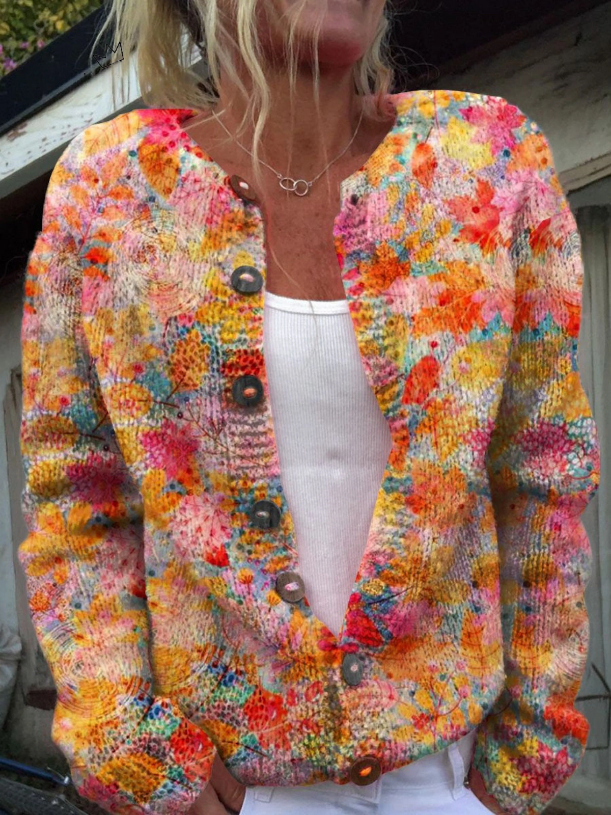 Avonrose | Vintage Floral Knit Cardigan