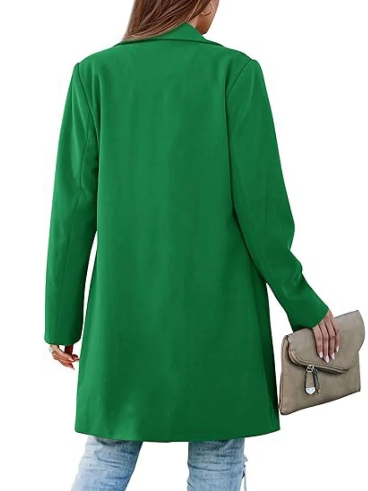 Fall Trench Coat for Women – Stylish Lapel Design for Chic Fall Outings