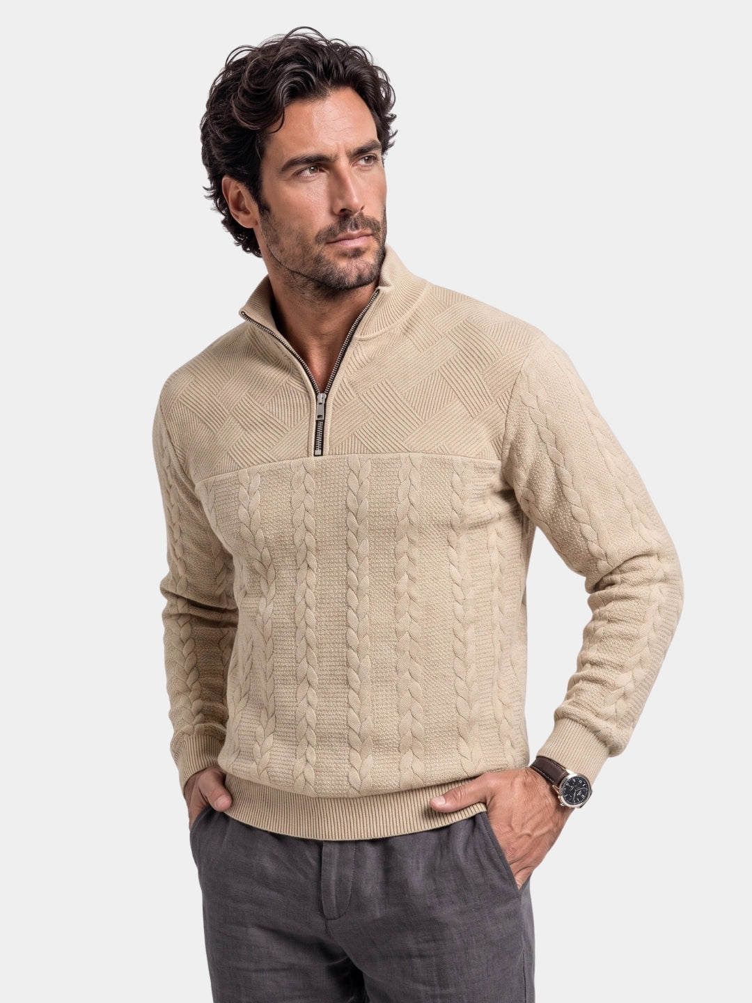 Sawyer Quarter-Zip Henley Pullover