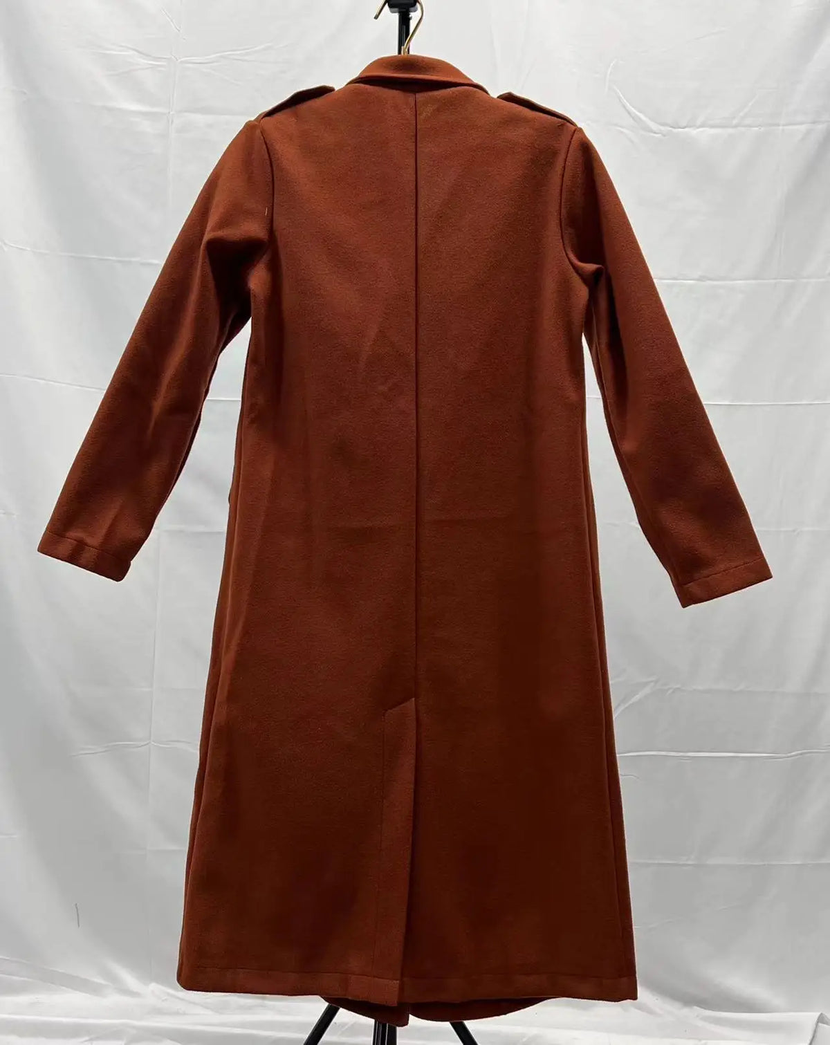 Korean Wool Coat – Double-Breasted Elegant Design for Cozy Fall Style