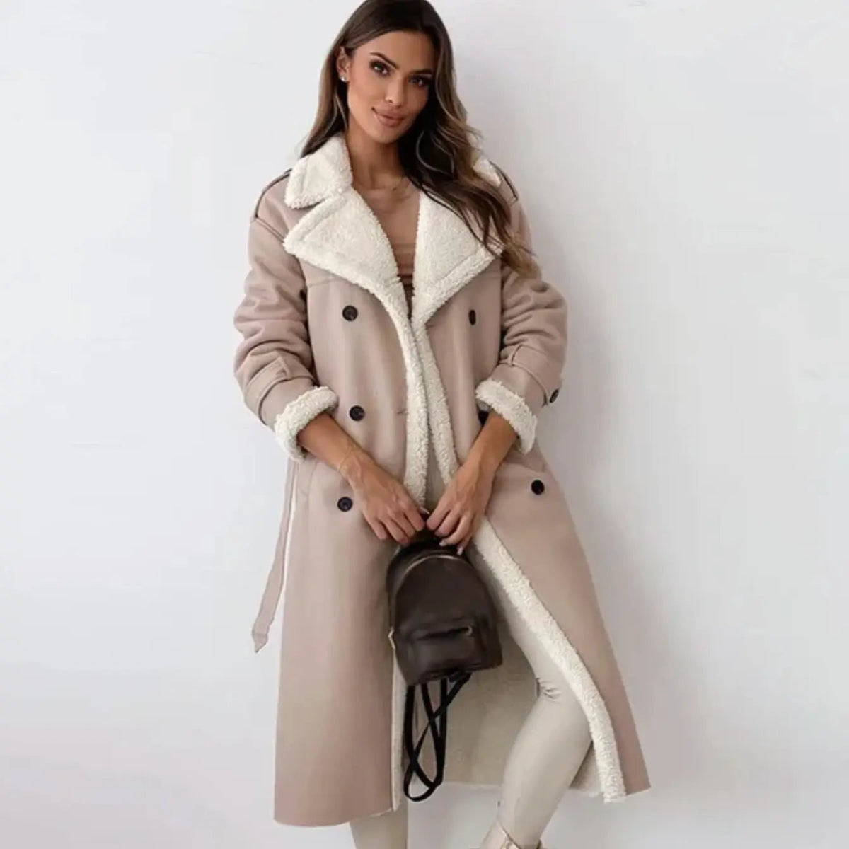 Women's Long Fleece-Lined Coat