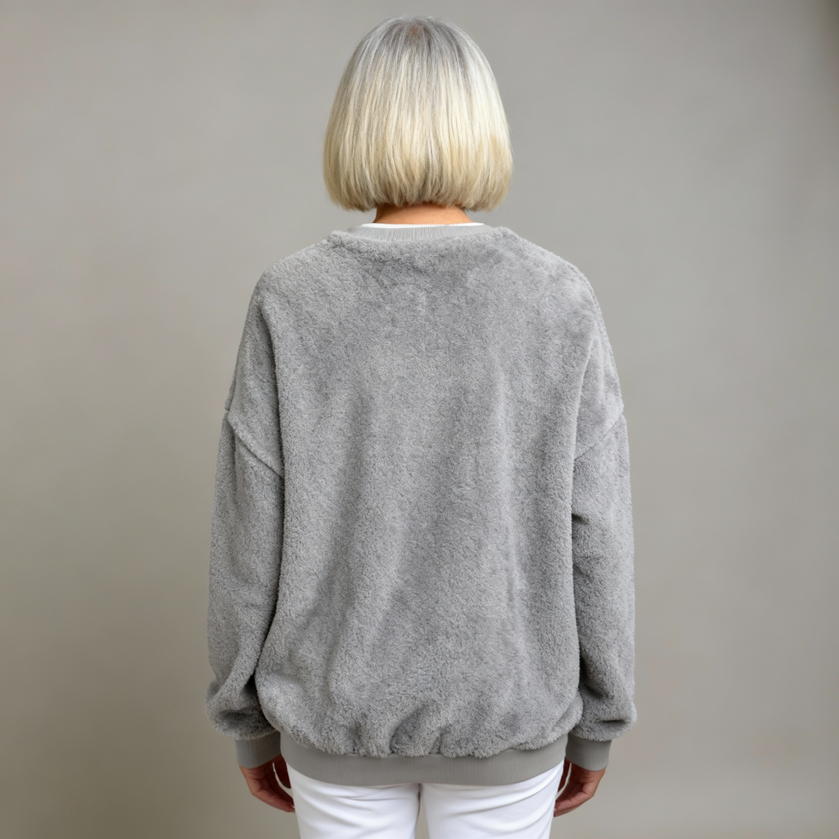 Harper | Casual Flannel Sweater with Christmas Cat Print for Women