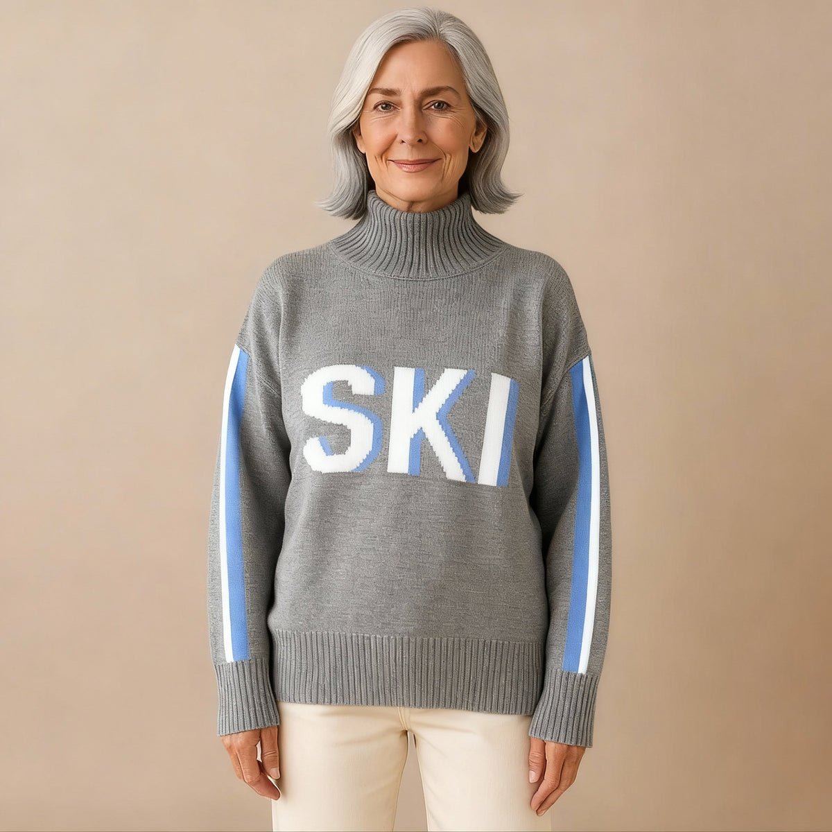 Imogen | Retro Turtleneck Ski Sweater