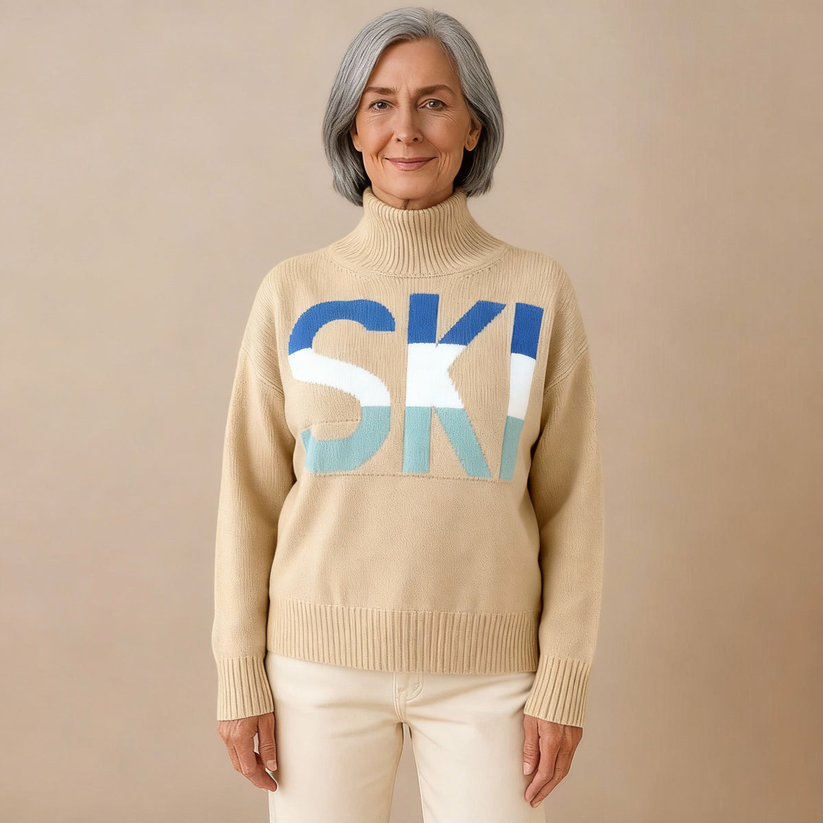 Imogen | Retro Turtleneck Ski Sweater