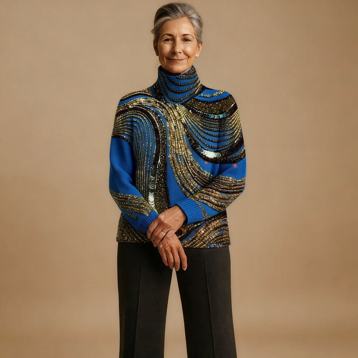 Ivy | Christmas Knit Turtleneck Sweater