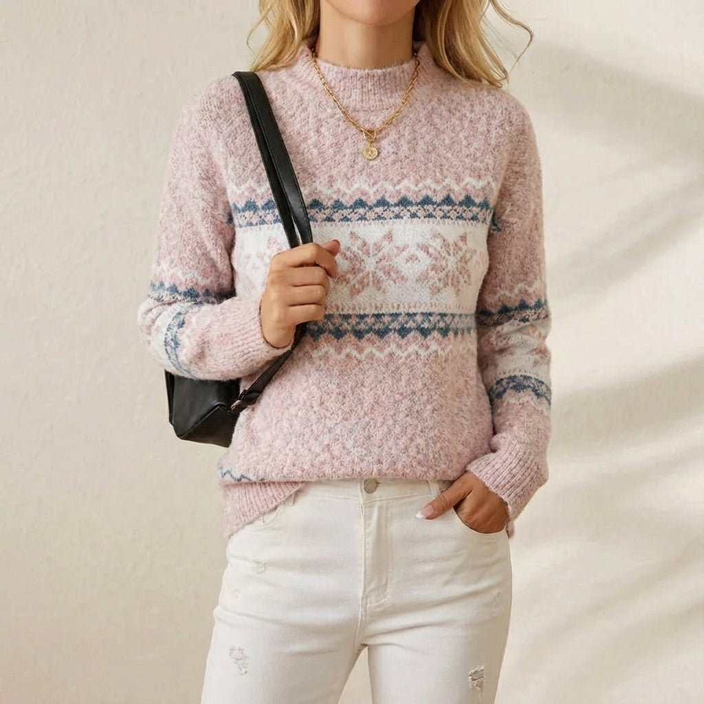 Megan – Fair Isle Crewneck Sweater